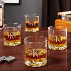Home Wet Bar Buckman Personalized 10.25 oz. Whiskey Glass HWTB1015